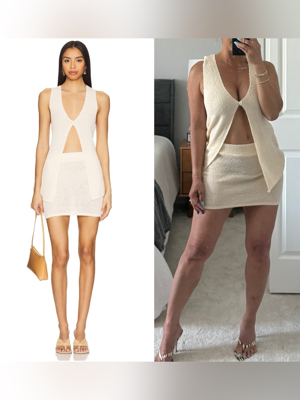 REVOLVE MINI SKIRT SET S